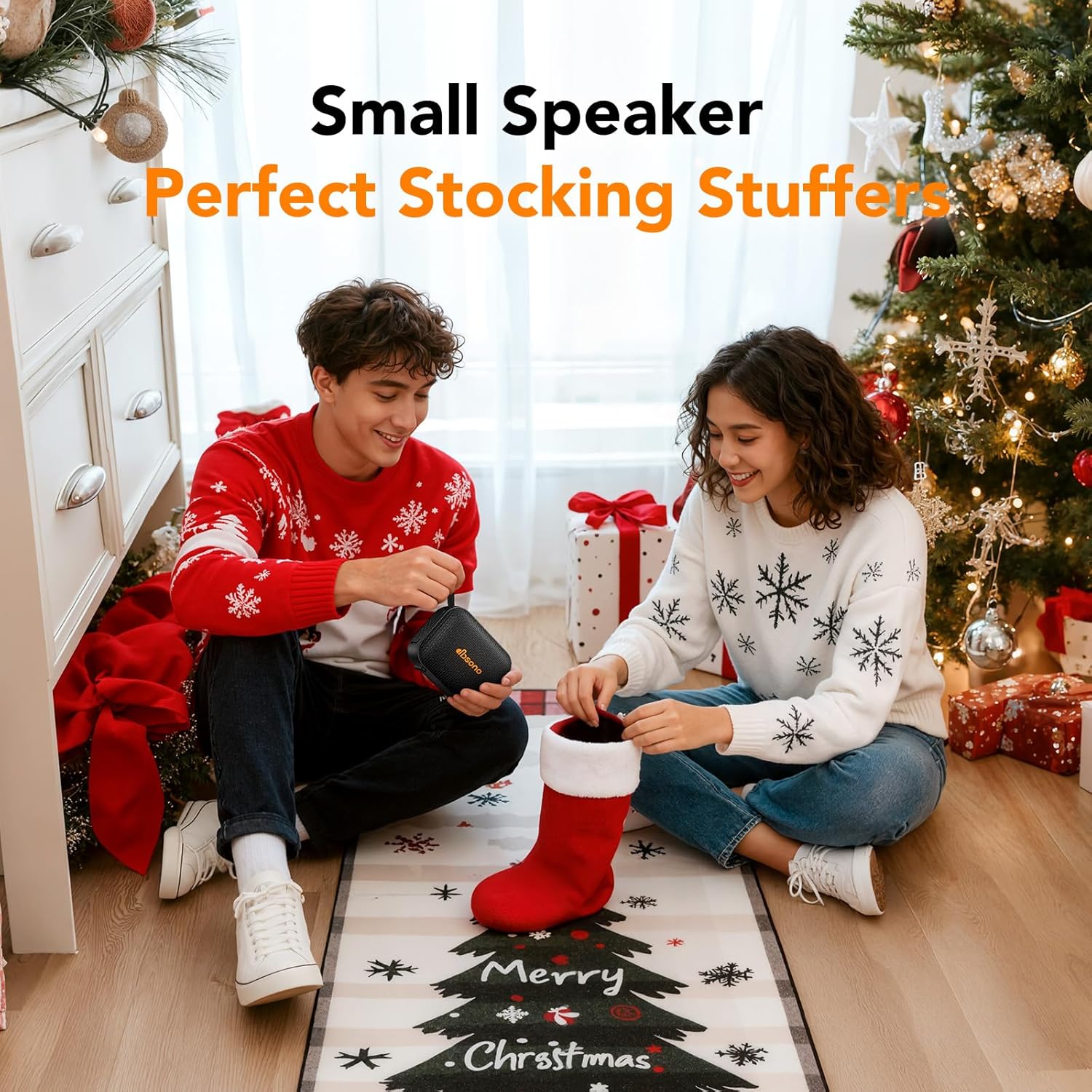 Portable Bluetooth Speaker Line-in Support: IPX5 Waterproof HD Sound Up to 24H Playtime, TWS Pairing, LED Light, Outdoor Speaker for Beach/Pool/Travel, Back to School Gifts for Adult Teen-Black - Image 9